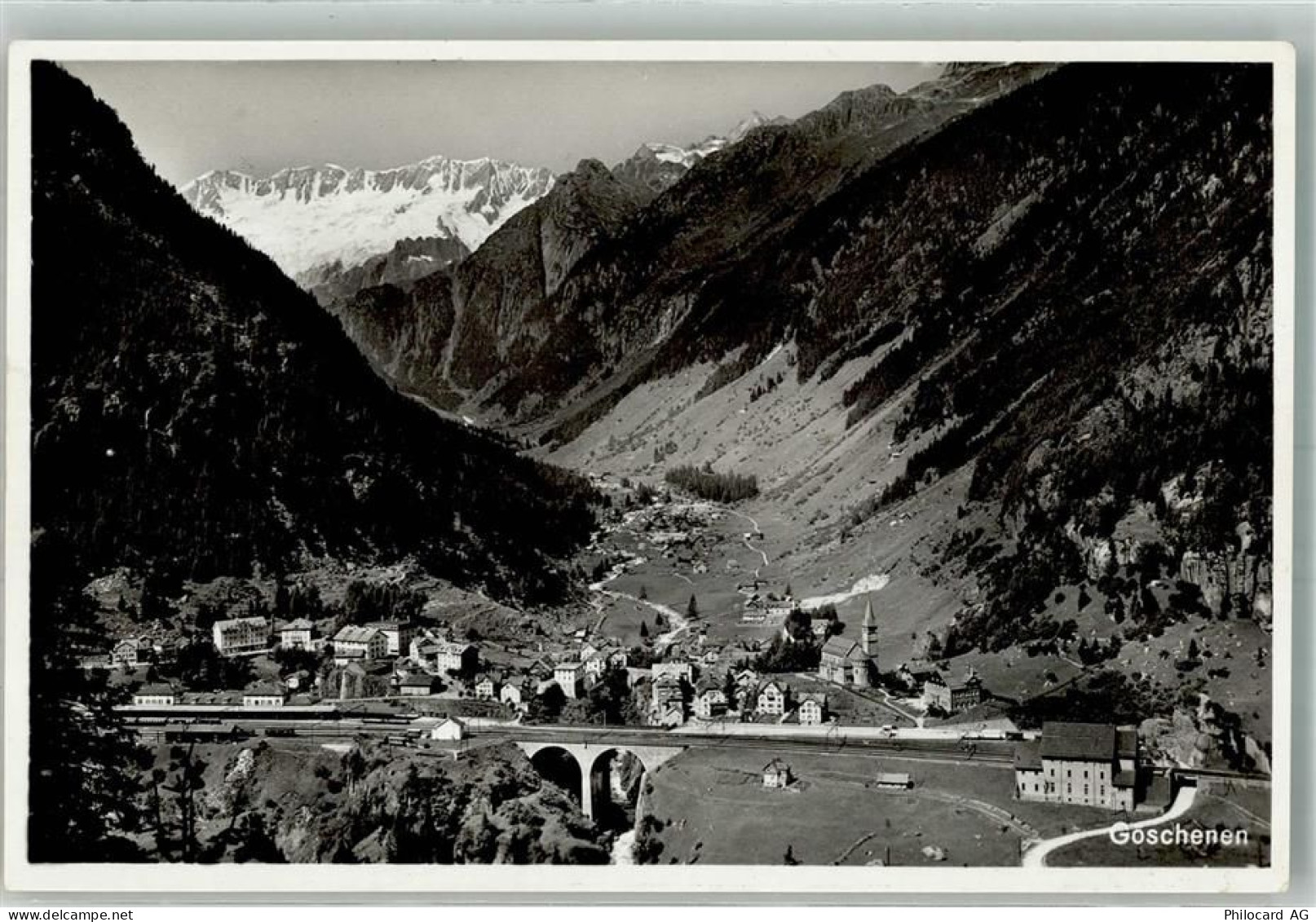6487 Göschenen Foto AK Bahnhof - 38186857