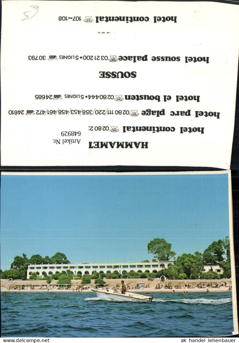 648929,Hammamet Sousse Hotel Boot Tunesien