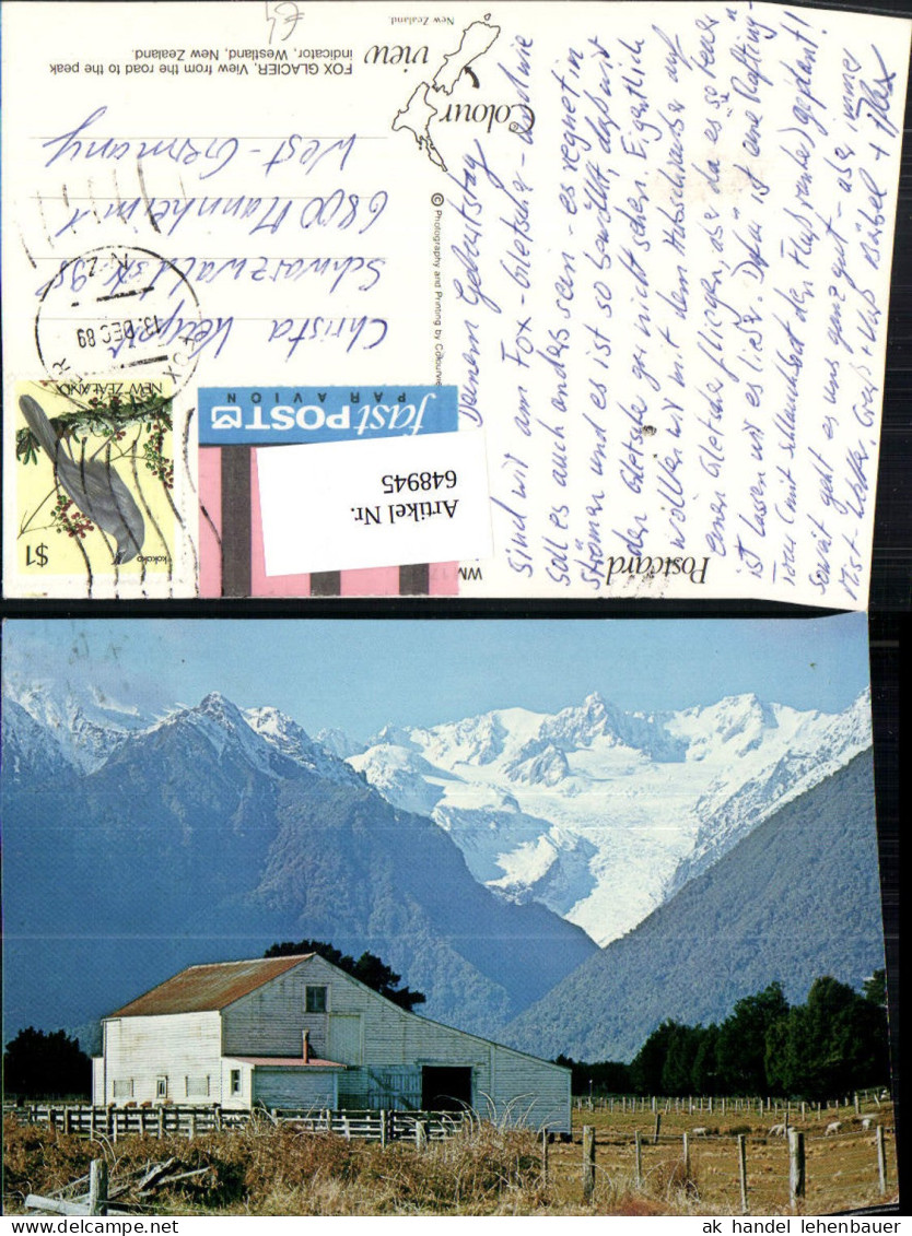 648945,Fox Glacier Westland New Zealand Neuseeland Gletscher