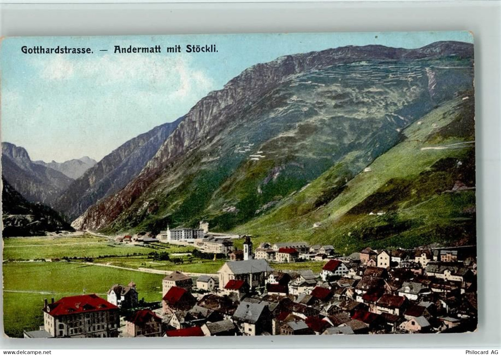 6490 Andermatt - Gotthardstrasse Andermatt mit Stöckli - 11087882