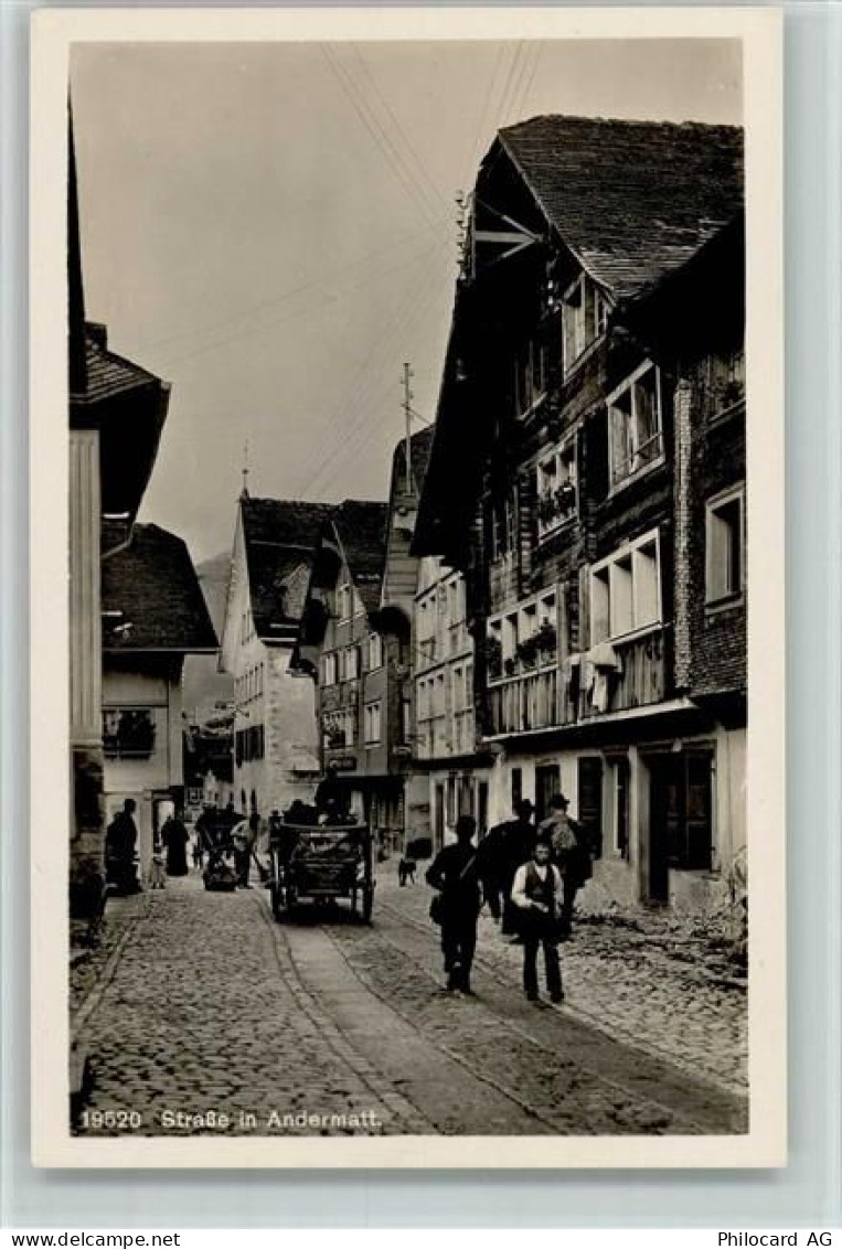 6490 Andermatt - Strasse in Andermatt Oldtimer - 12110246