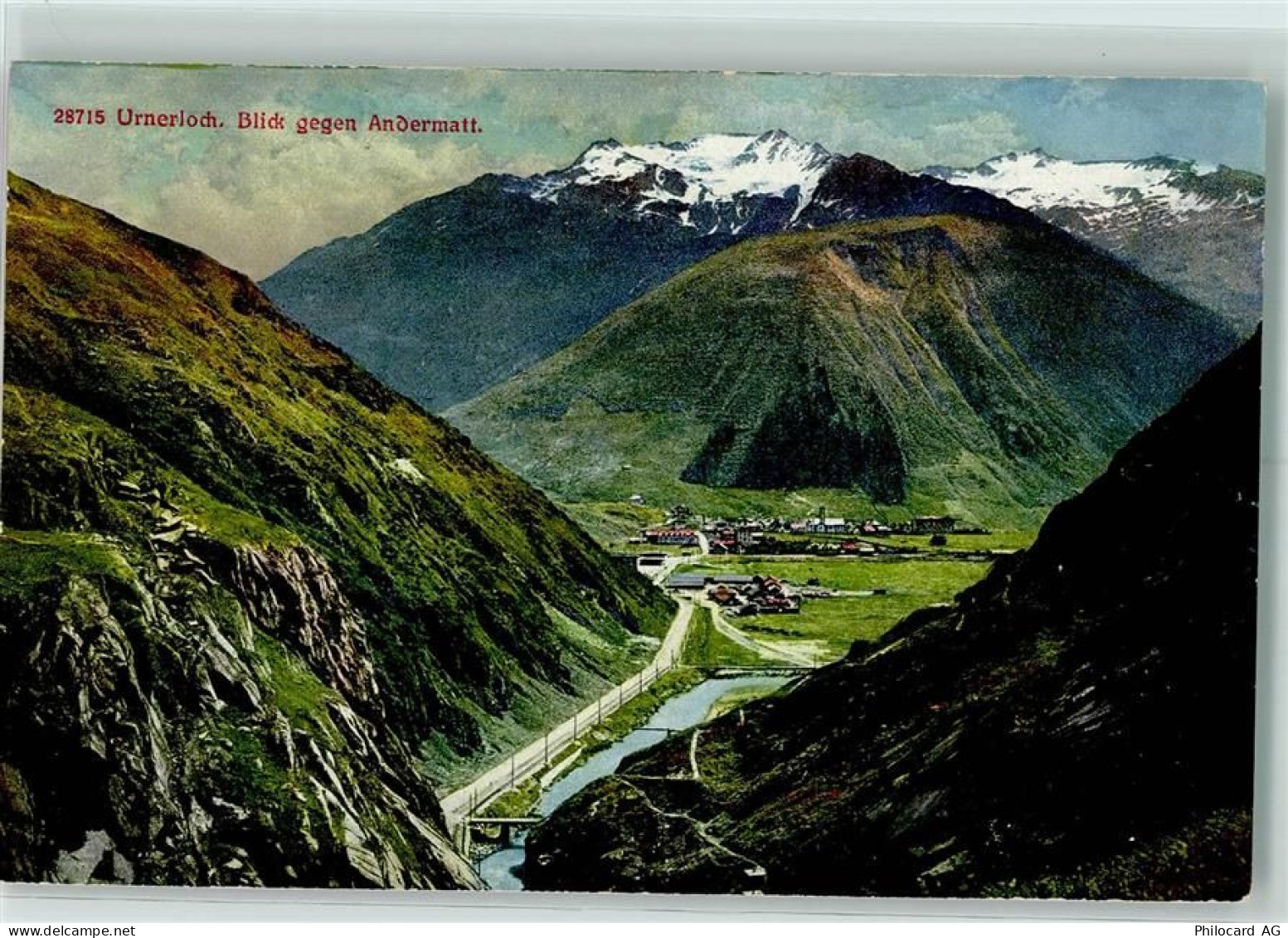 6490 Andermatt - Urnerloch Blick gegen Andermatt - 10282458