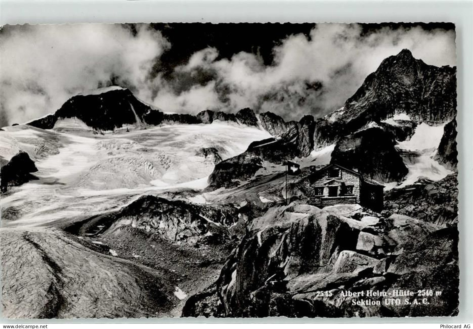 6491 Realp - Albert Heim Hütte mit Blick auf Galenstock und Gletscherhor... - 52172754