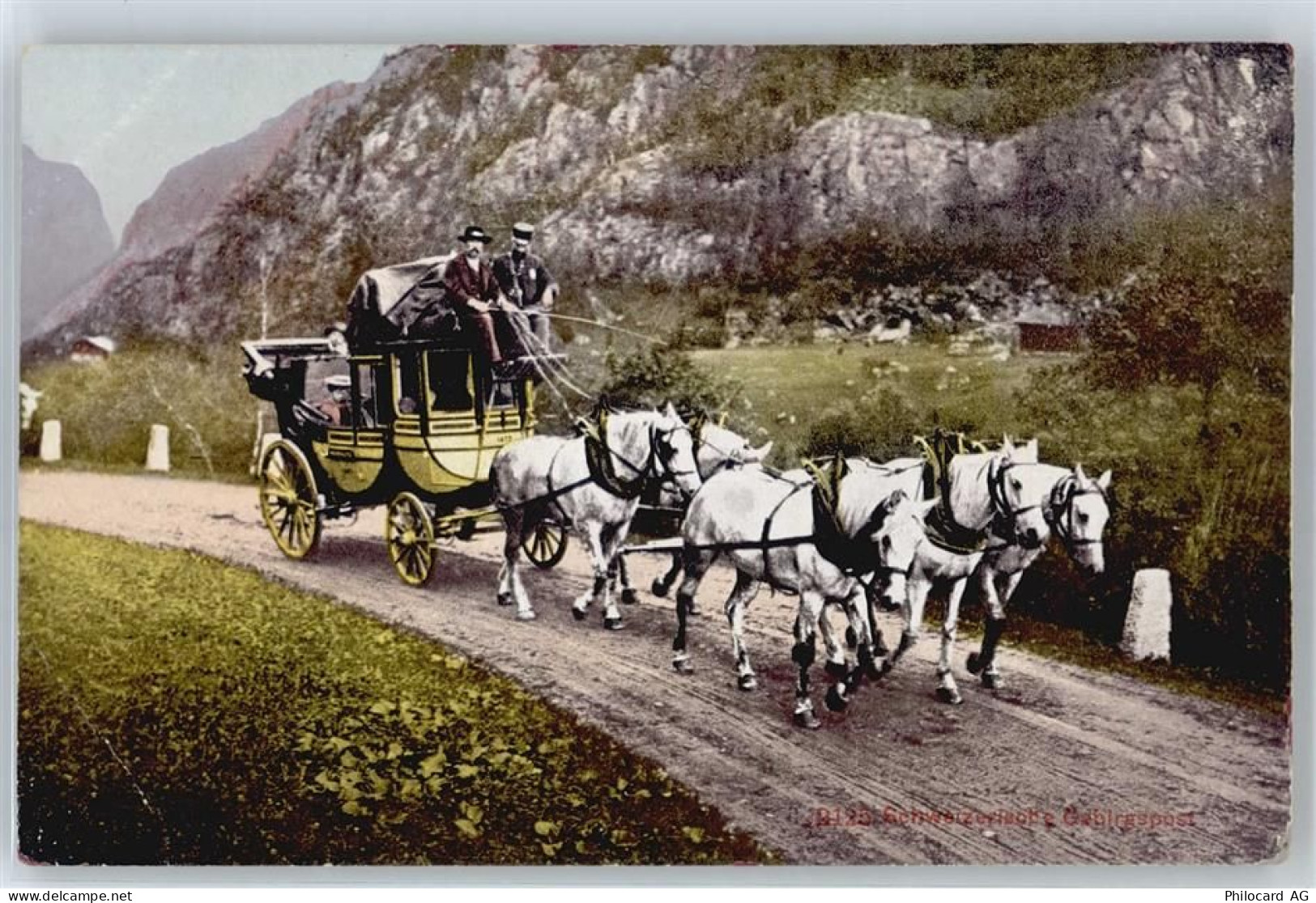 6491 Realp Furkapass - Gebirgspost Postkutsche - 50606467