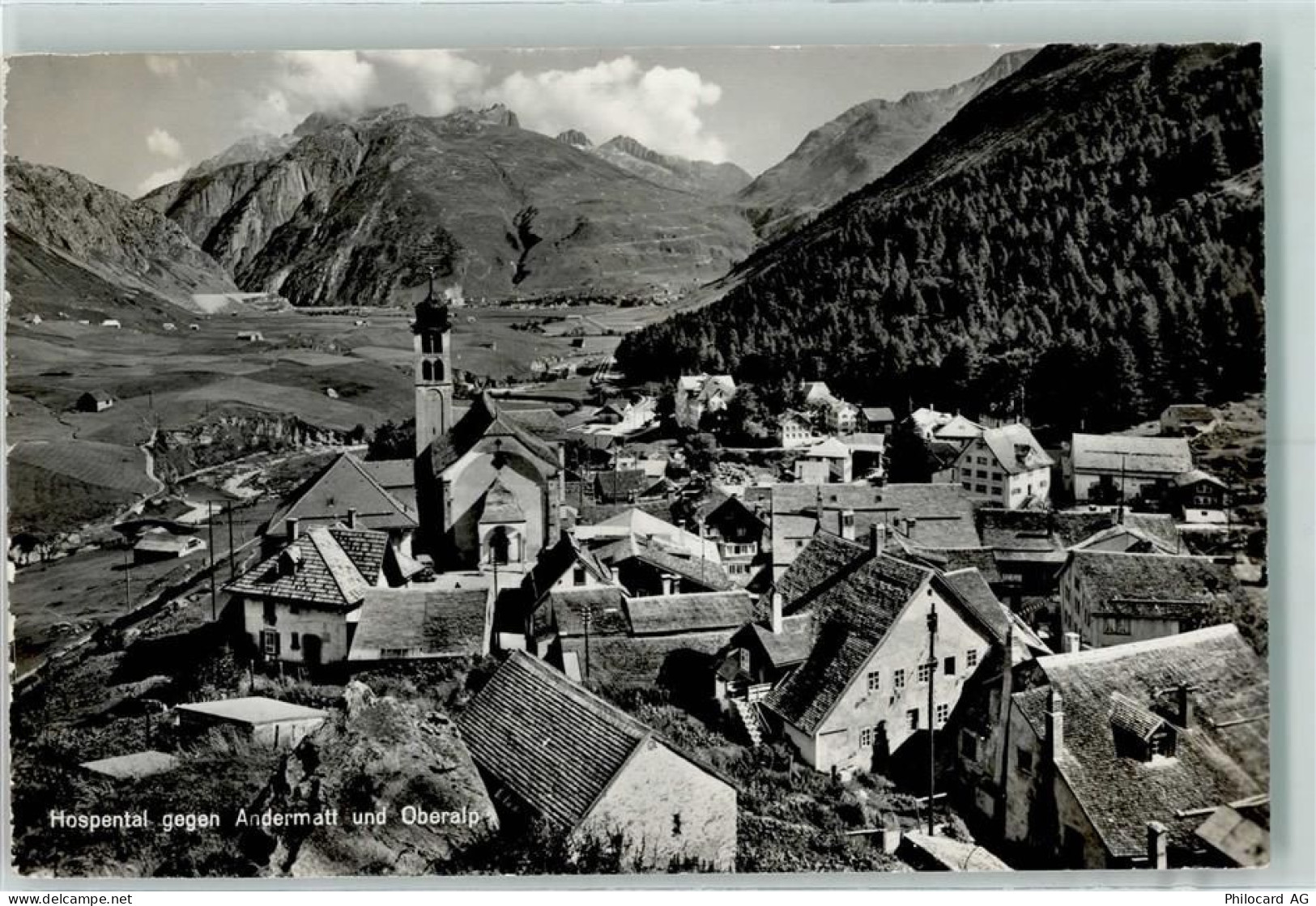6493 Hospental - Hospental gegen Andermatt und Oberalp - 10282639