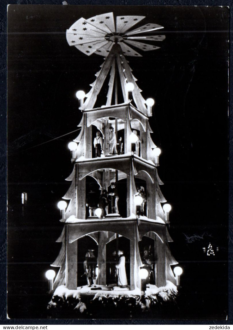 6499 - Grünhain bei Schwarzenberg - Weihnachtspyramide Pyramide - Foto Verlag Erlbach