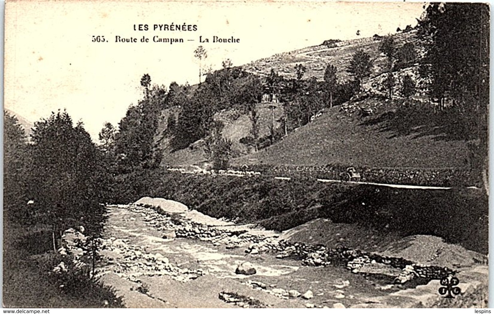 65 - CAMPAN -- Route   de Campan - La bouche