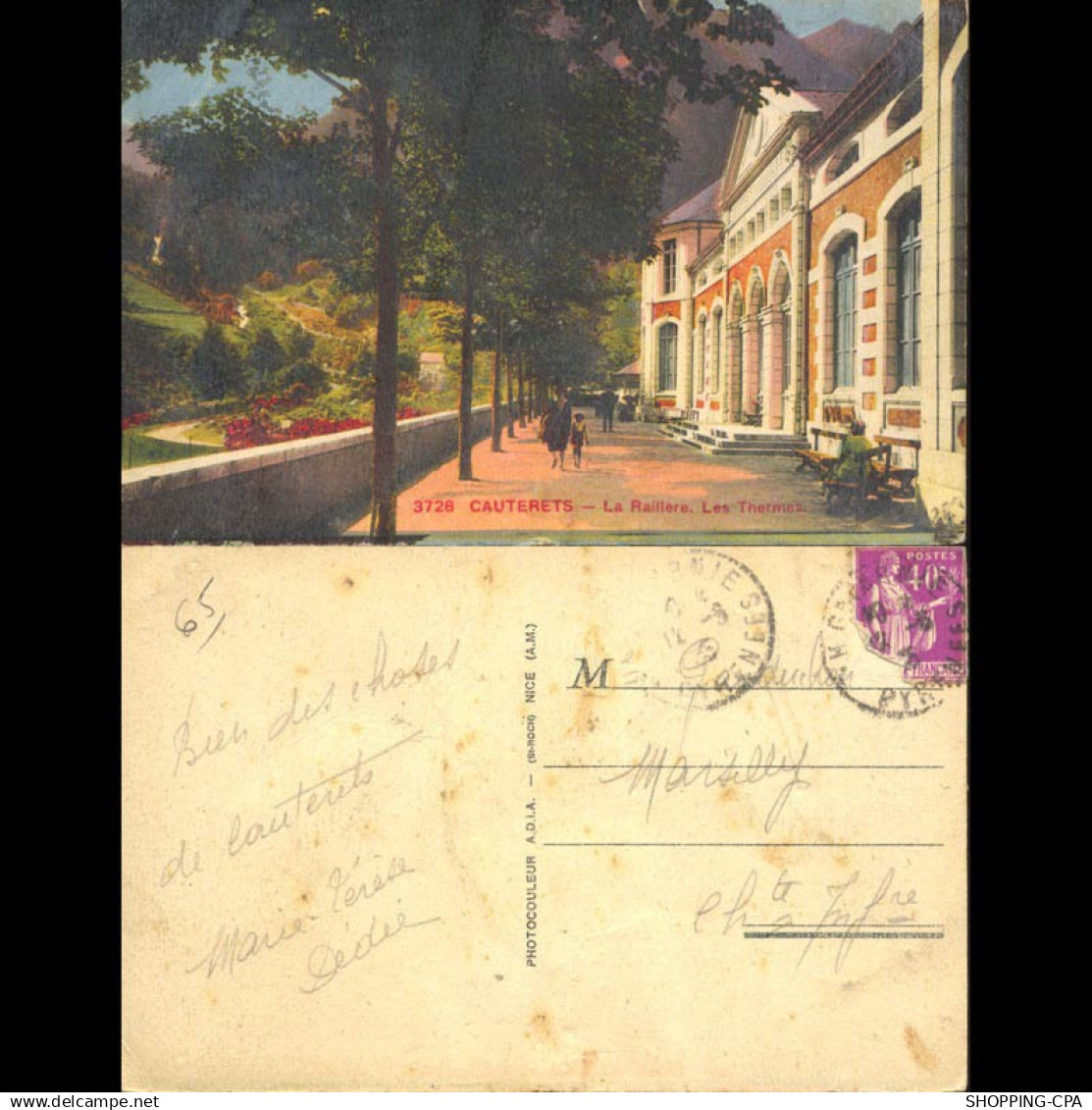 65 - Cauterets - La Raillere - Les thermes