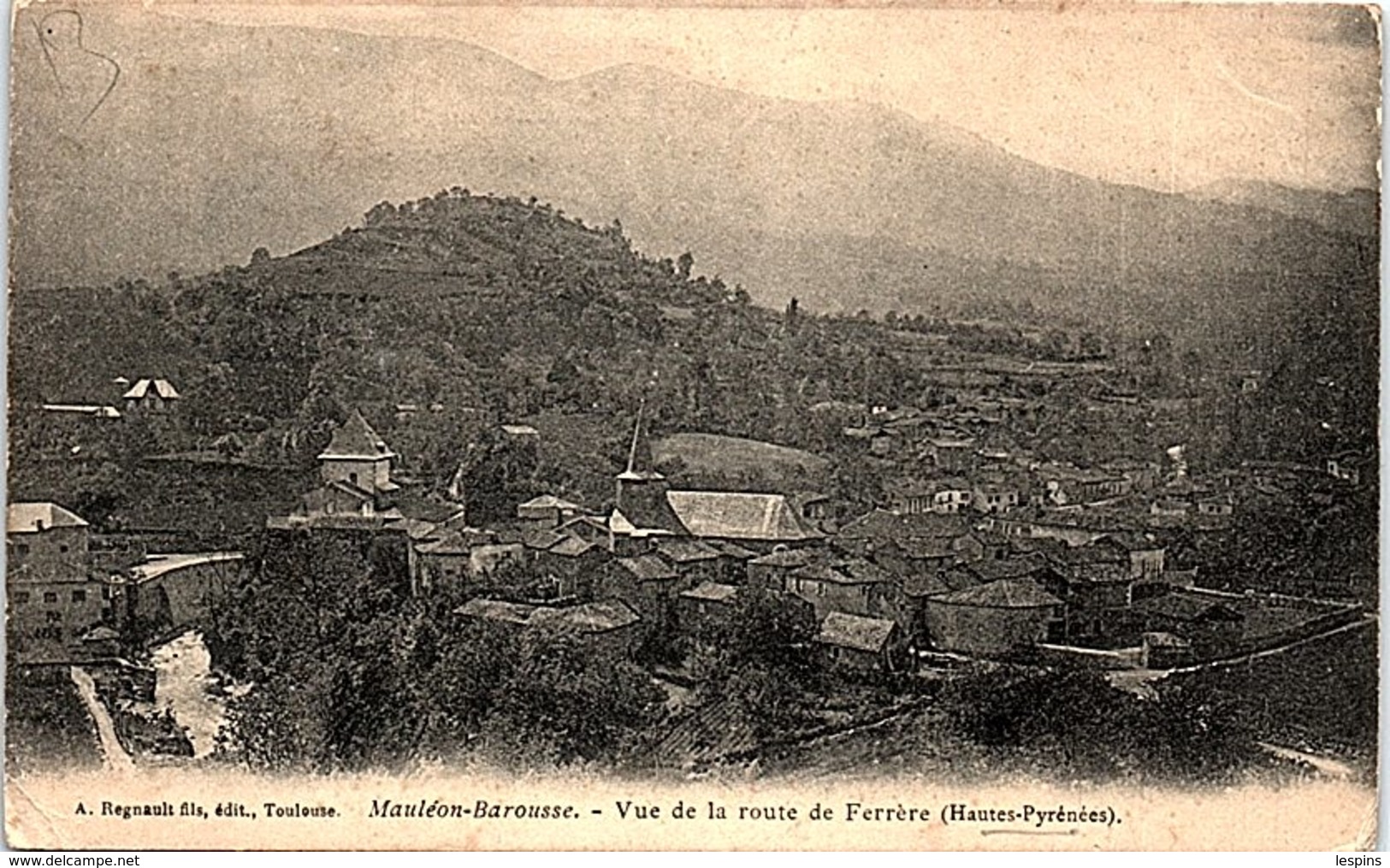 65 - MAULEON BAROUSSE --  vue de la route de Férrère