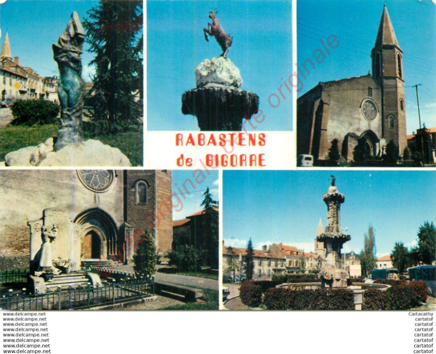65.  RABASTENS DE BIGORRE . CP multivues .
