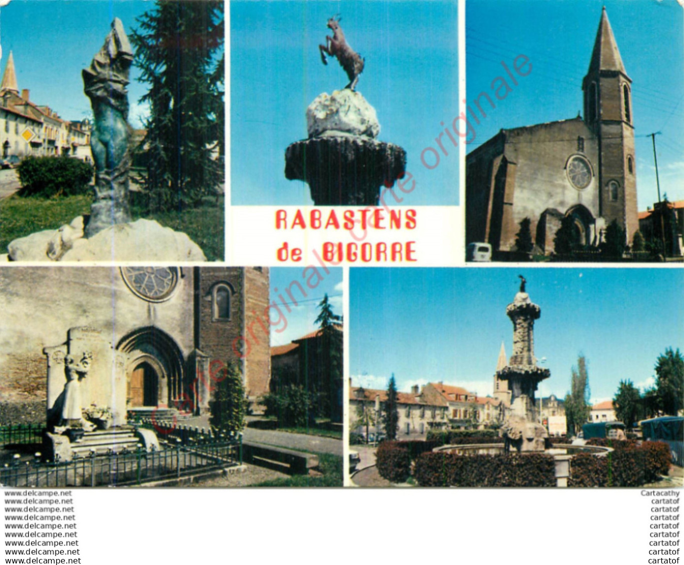 65.  RABASTENS DE BIGORRE . CP multivues .