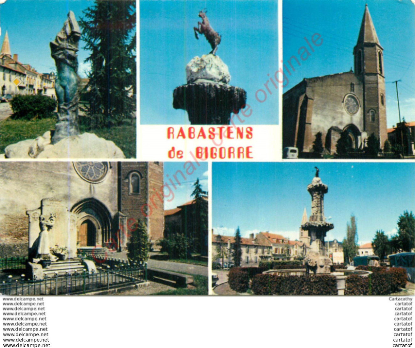 65.  RABASTENS DE BIGORRE . CP multivues .