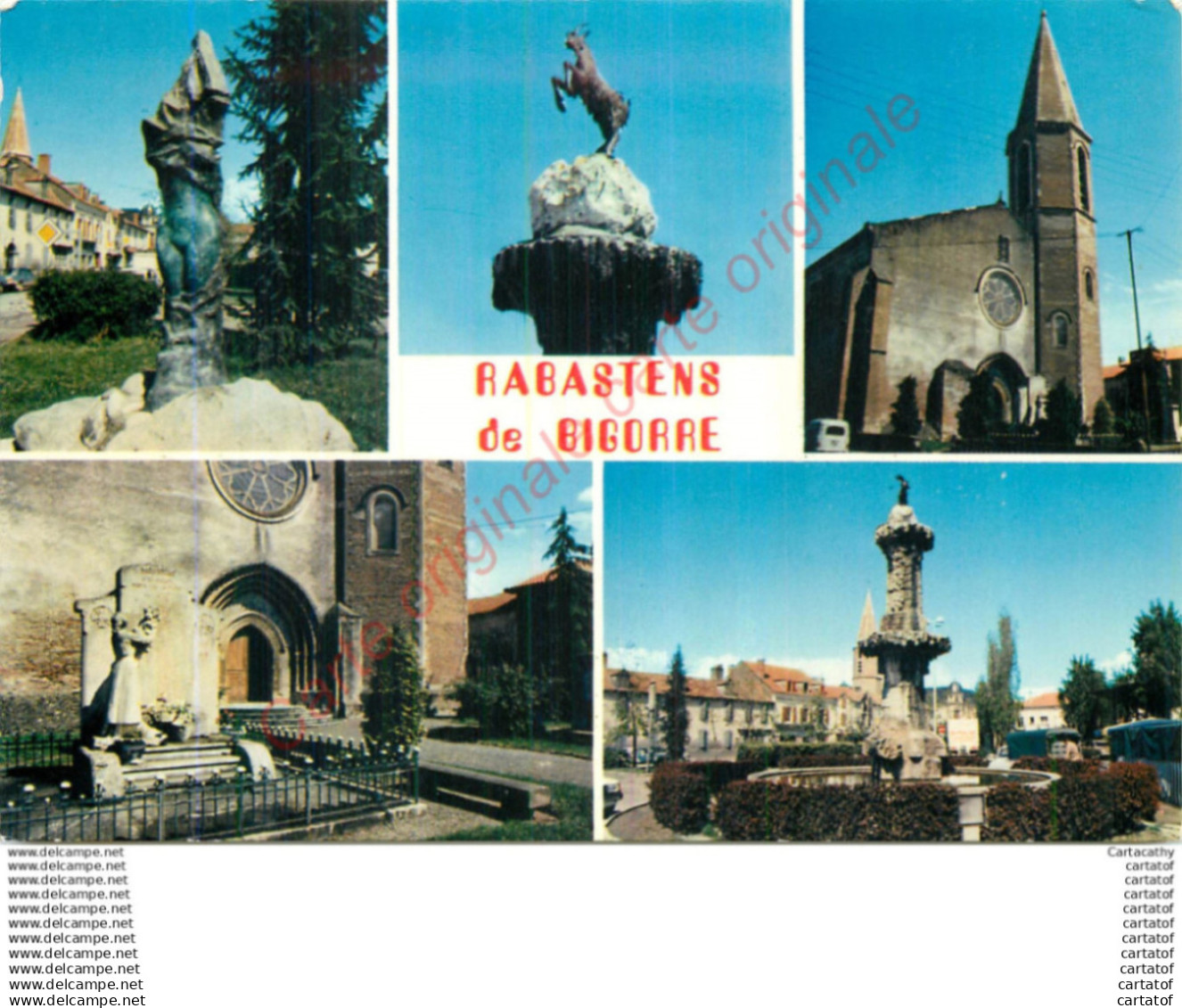 65.  RABASTENS DE BIGORRE . CP multivues .