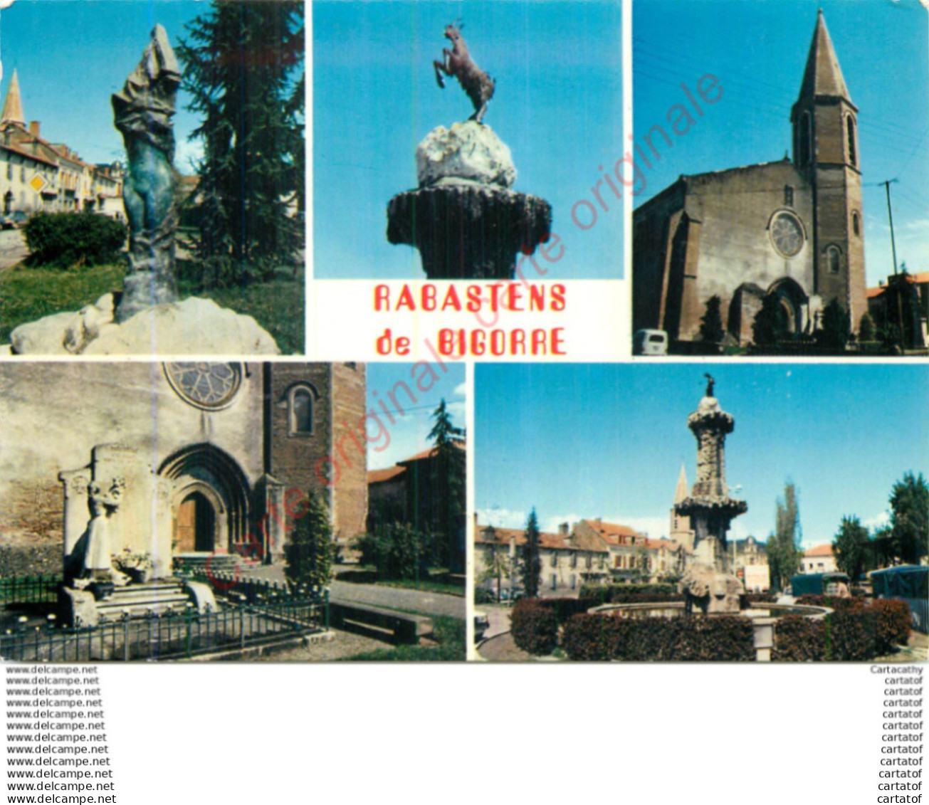 65.  RABASTENS DE BIGORRE . CP multivues .