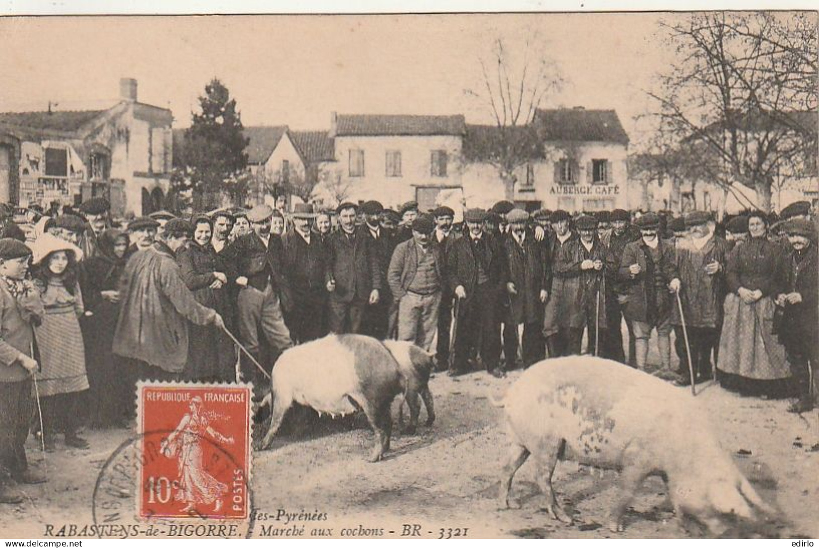 *** 65  ****   RABASTENS DE BIGORRE   marché aux Cochons  TTBE
