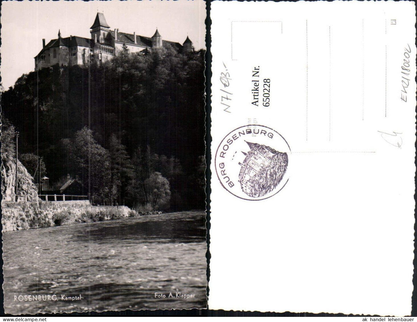650228,Foto Ak Rosenburg Kamptal Rosenburg-Mold