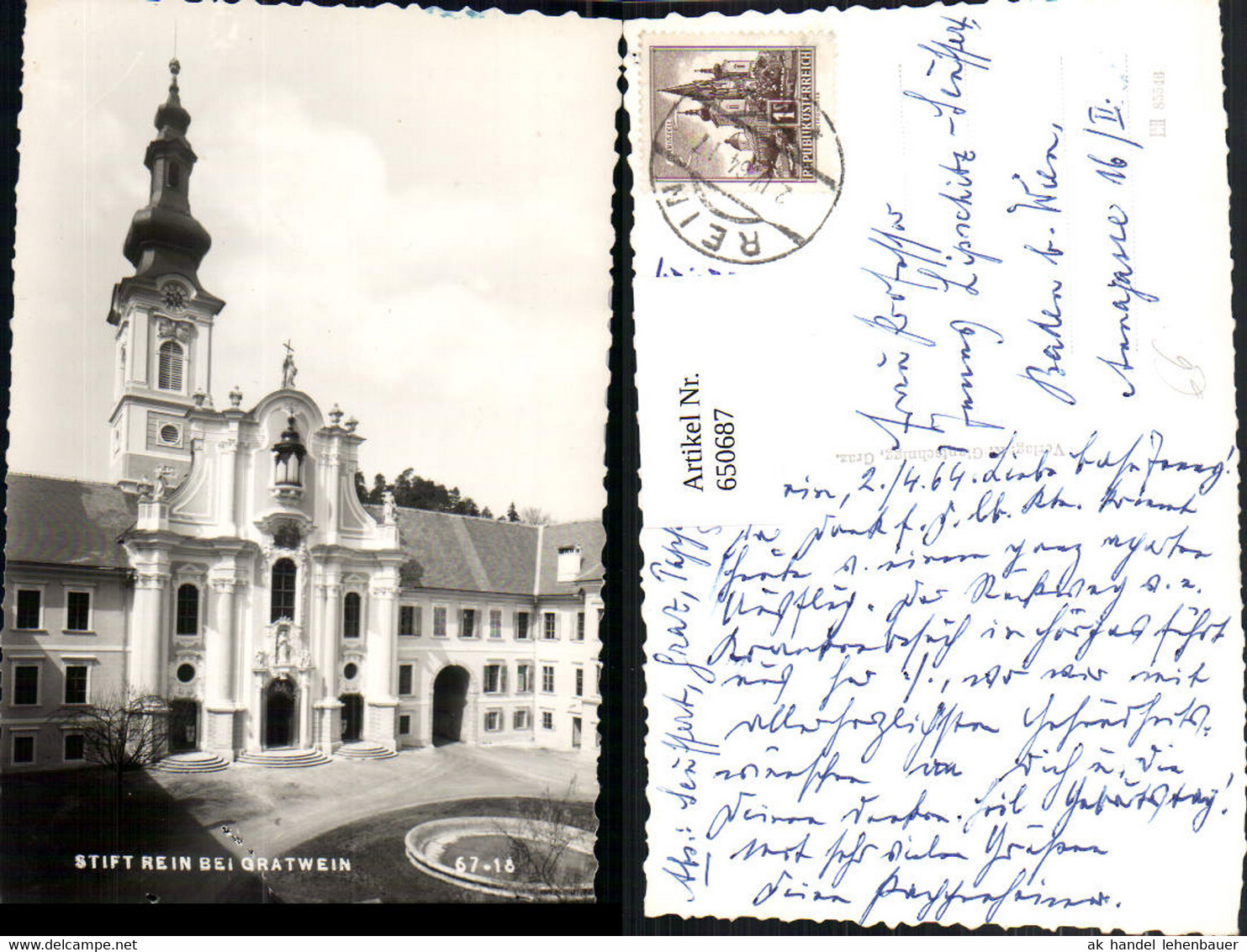 650687,Foto Ak Stift Rein b. Gratwein Gratwein-Stra&szlig;engel