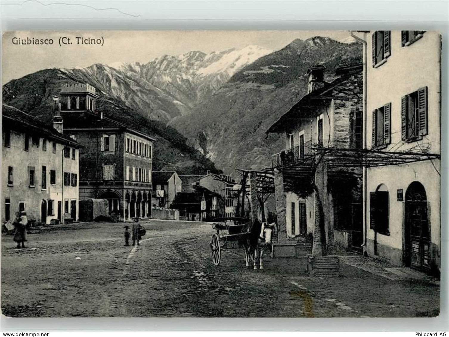 6512 Giubiasco Pedevilla - Esel- Karren Photochromo Nr. 700 - 13552107