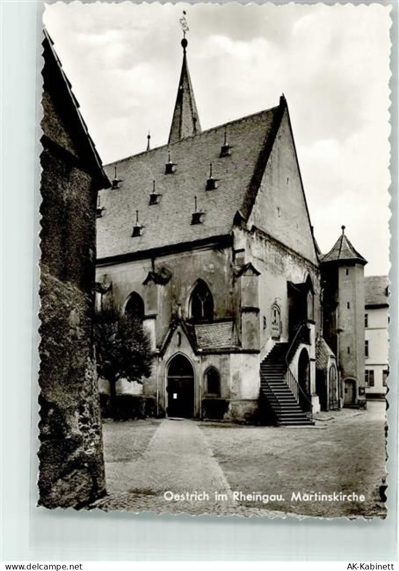 65375 W6227 Oestrich-Winkel Foto AK Martinskirche Foto Cekade - 39590253