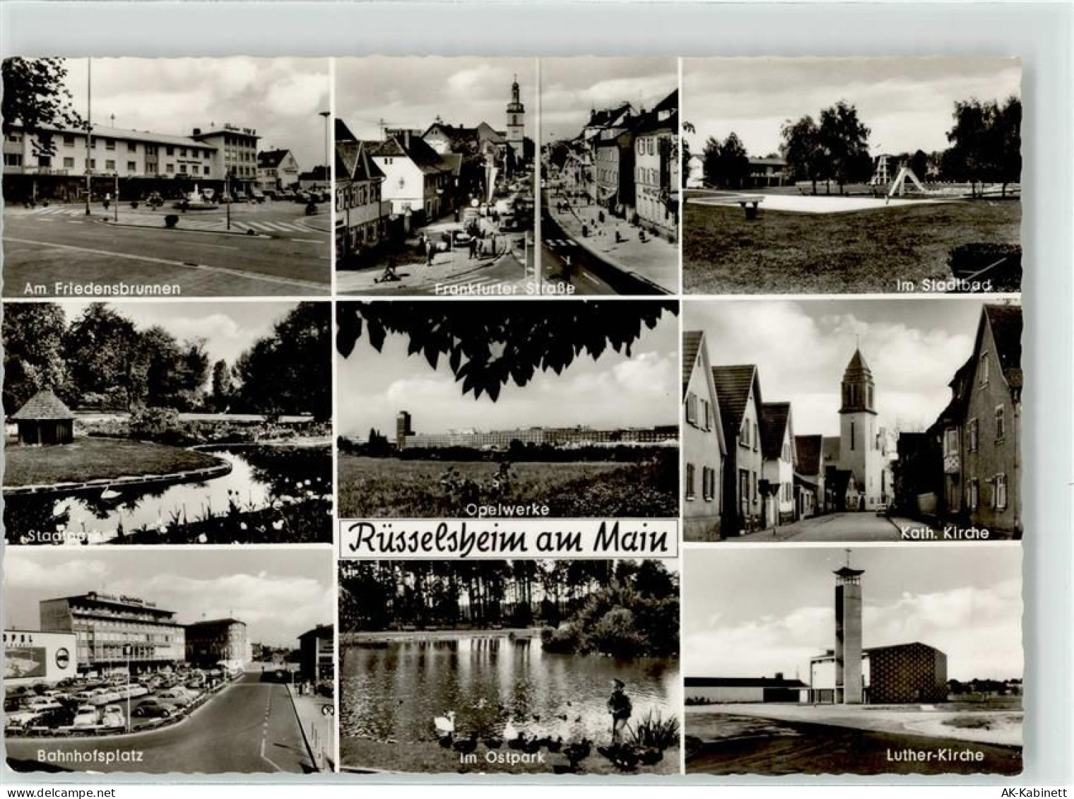 65428 W6090 Rüsselsheim - am Friedensbrunnen Stadtbad Frankfurter Strass... - 52155320