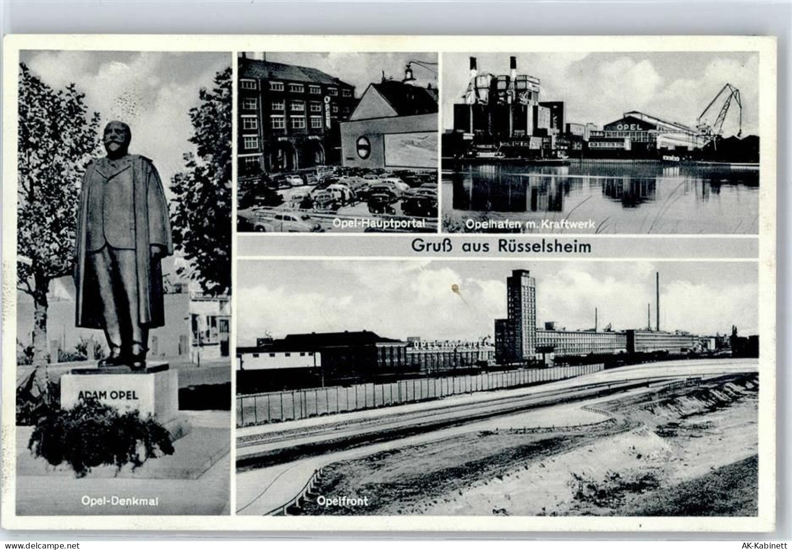 65428 W6090 Rüsselsheim - Opel Denkmal Opel-Hauptportal Opelhafen Kraftw... - 51627543