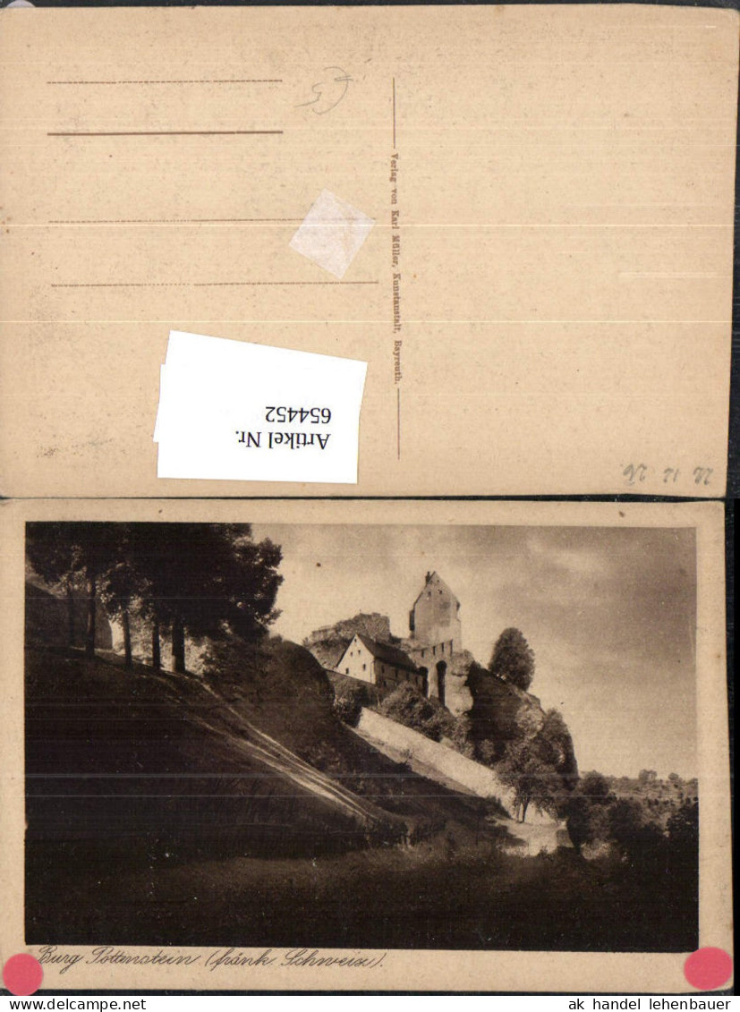 654452,Pottenstein Oberfranken Burg Pottenstein