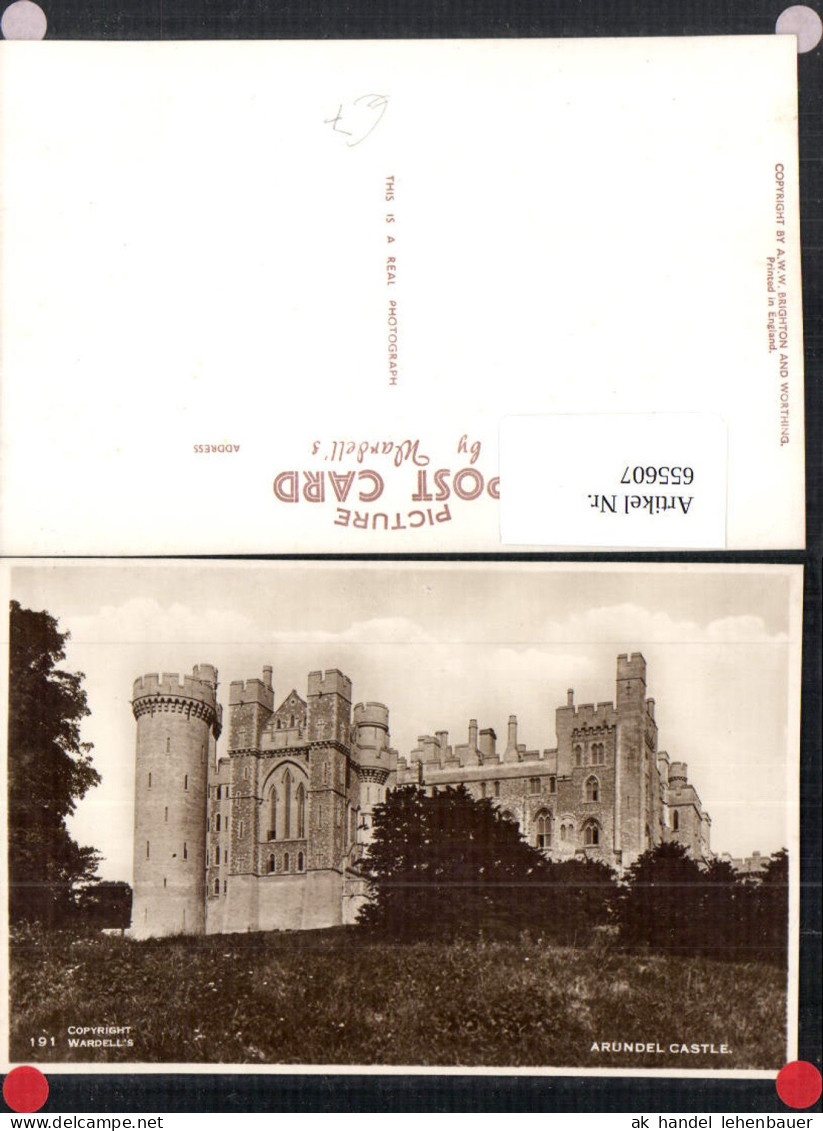 655607,Foto Ak Arundel Arundel Castle