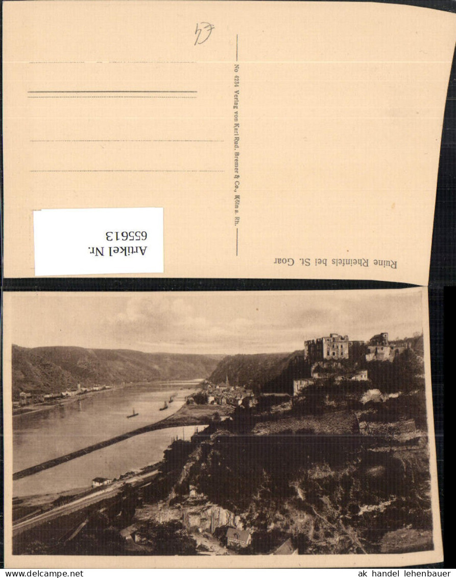 655613,Ruine Rheinfels b. St Goar Sankt Goar