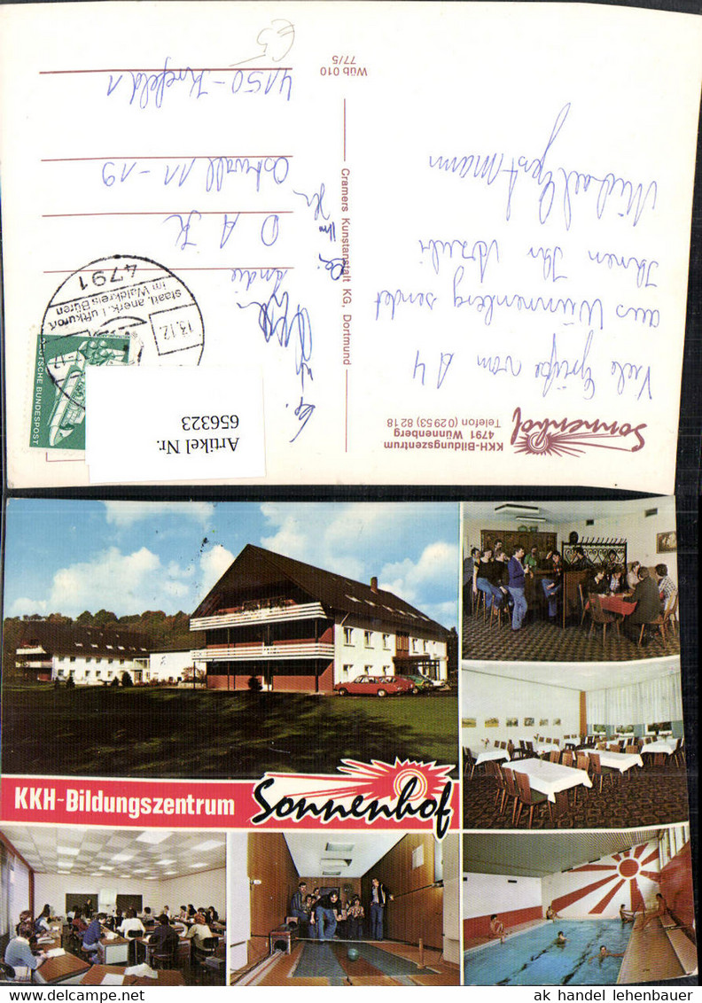 656323,Mehrbild Ak Bad W&uuml;nnenberg KKH Bildungszentrum Sonnenhof Kegelbahn