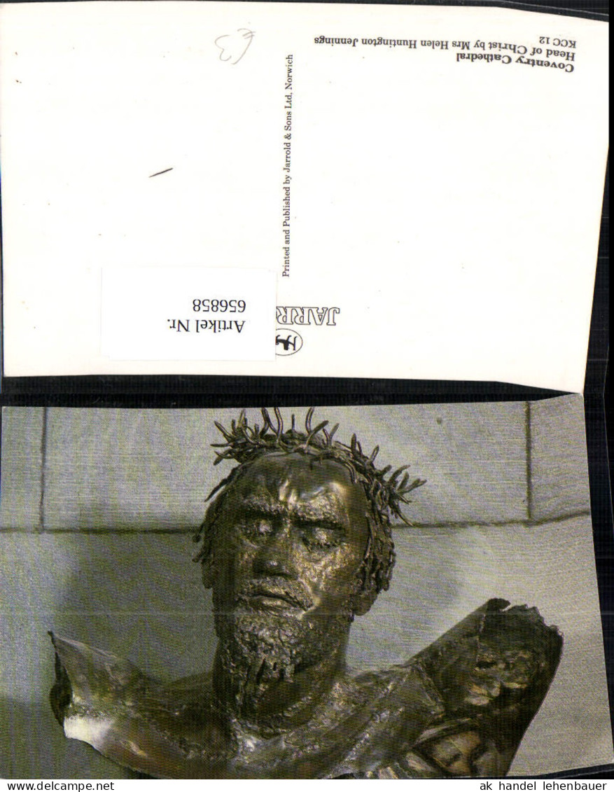 656858,Coventry Cathedral Coventry Head of Christ Büste Kopf