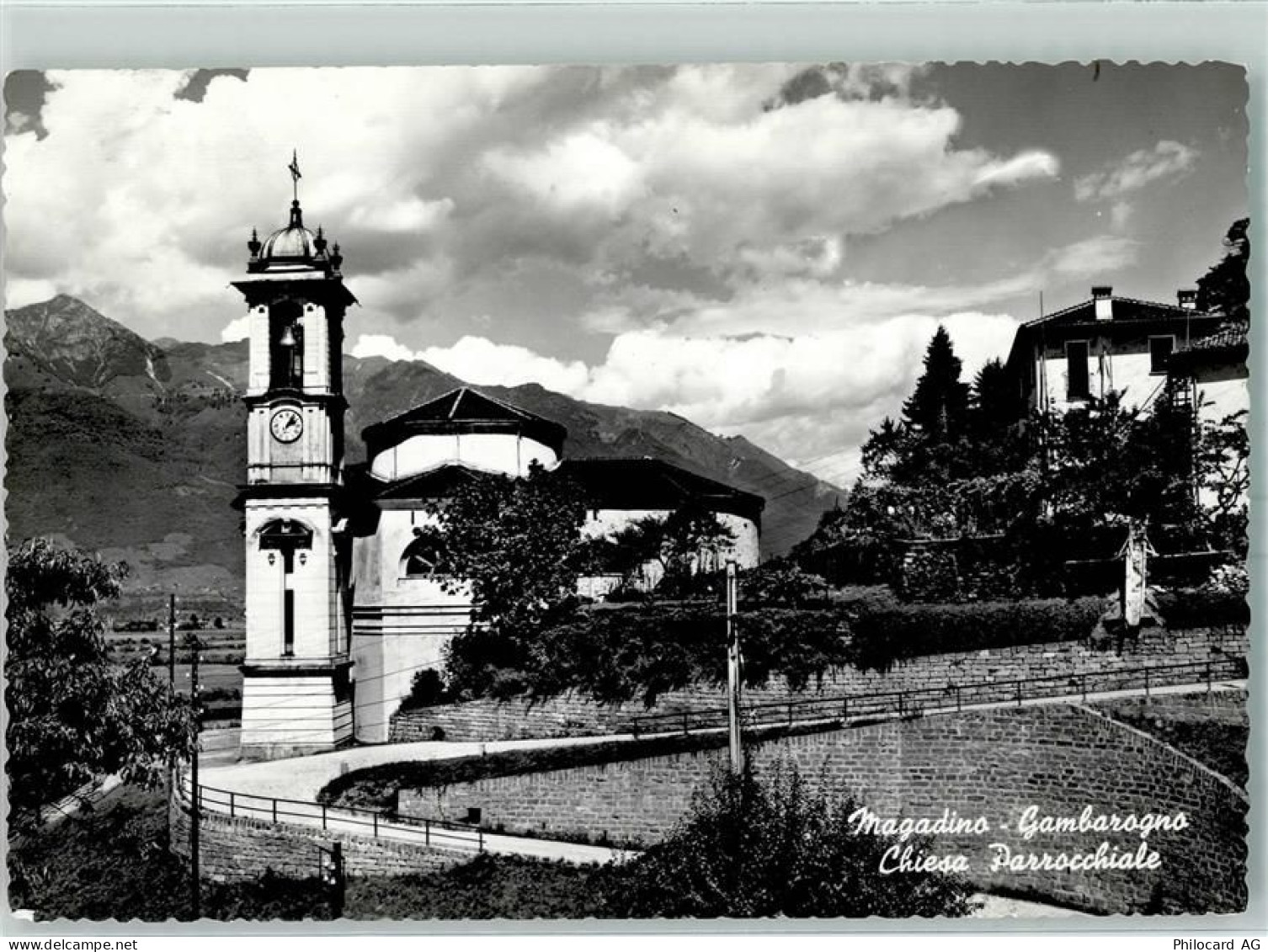 6573 Magadino 1958 - Gambarogno Chiesa Parrocchiale - 10390951