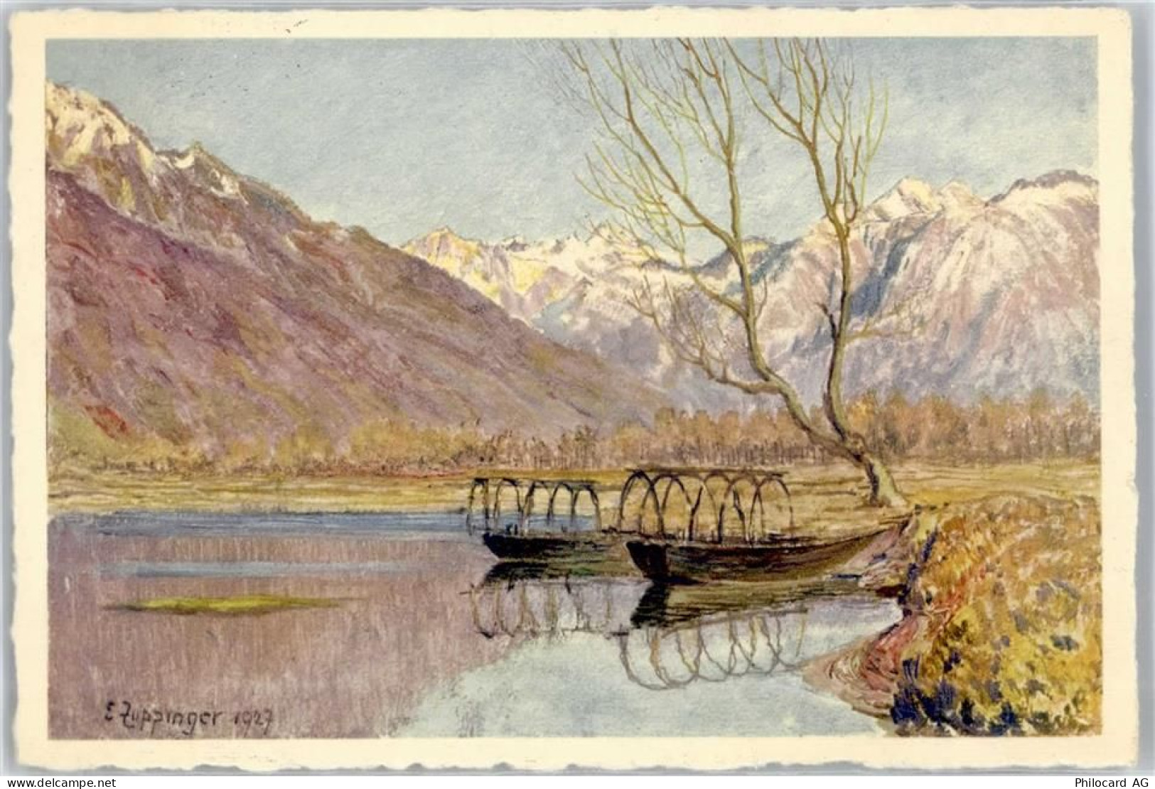 6573 Magadino Künstlerkarte sig, E. Zuppinger 1927 AKU1 - 51293868