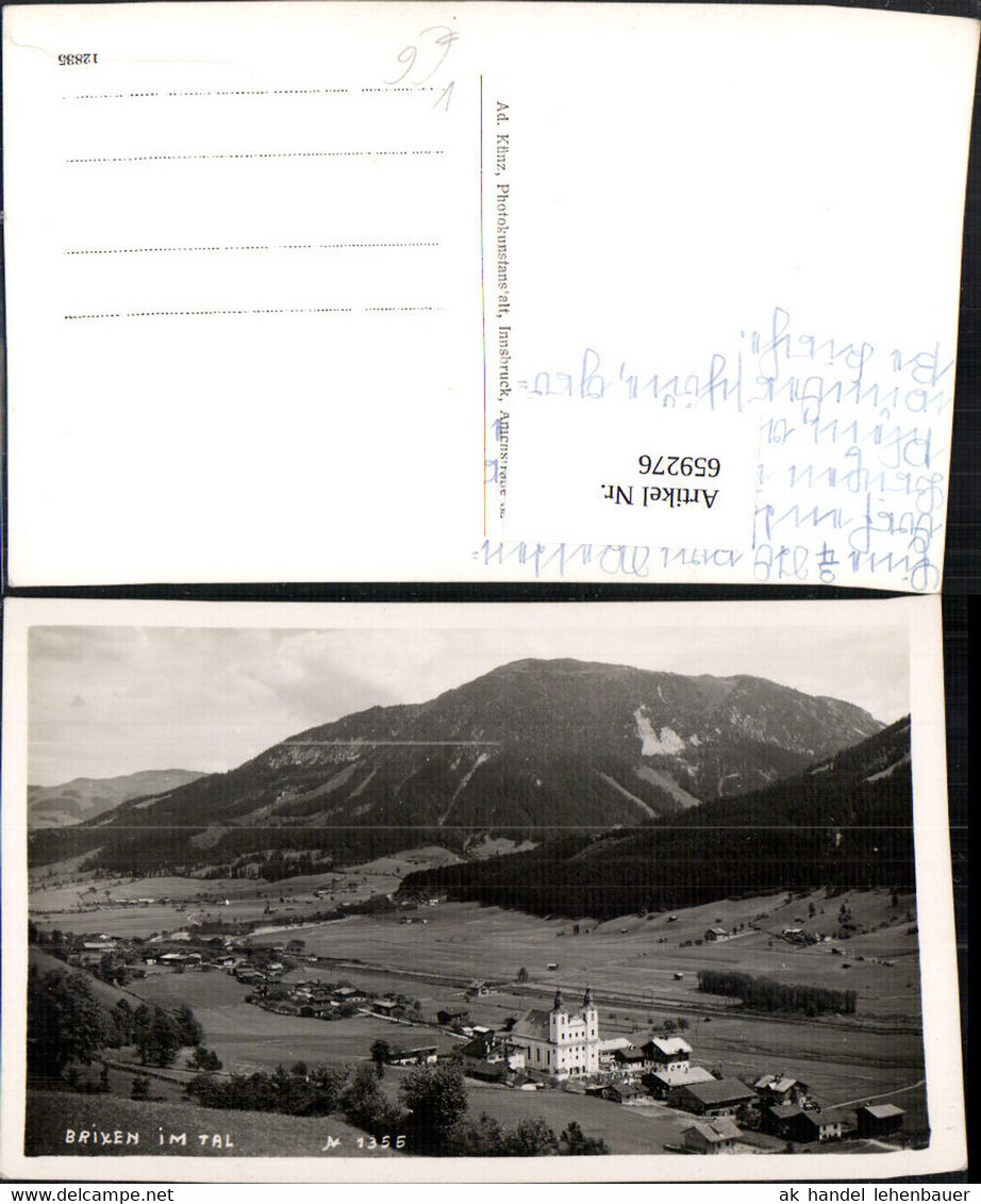 659276,Foto Ak Brixen im Tal Kirche Brixen im Thale pub Ad. K&uuml;nz 1355