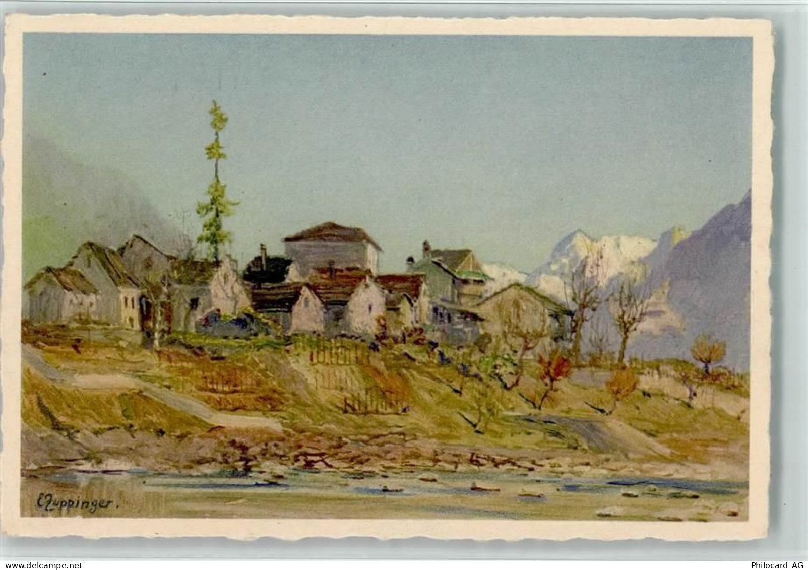 6596 Gordola Künstlerkarte Gordola Motivo Rustico - 11056232