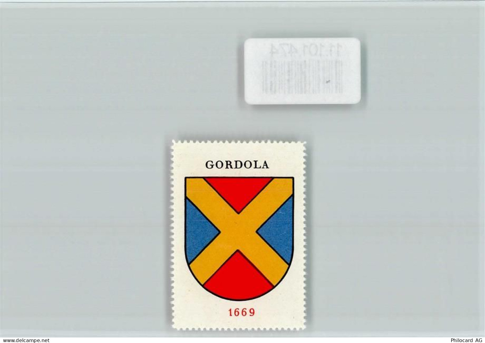 6596 Gordola - Vignette Wappen Kaffee Hag ca 1920-1940 Gordola - 11101474