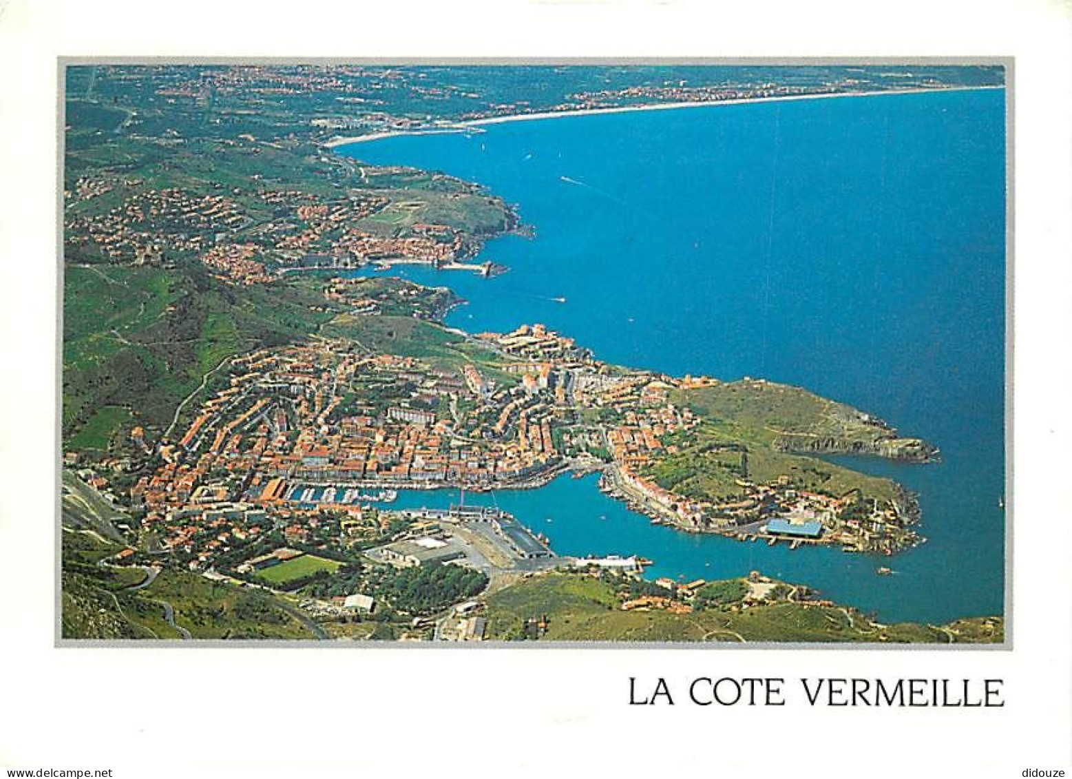 66 - Port Vendres - Vue Générale aérienne - Port Vendres puis Collioure puis le début des plages sabloneuses ( Le Racou