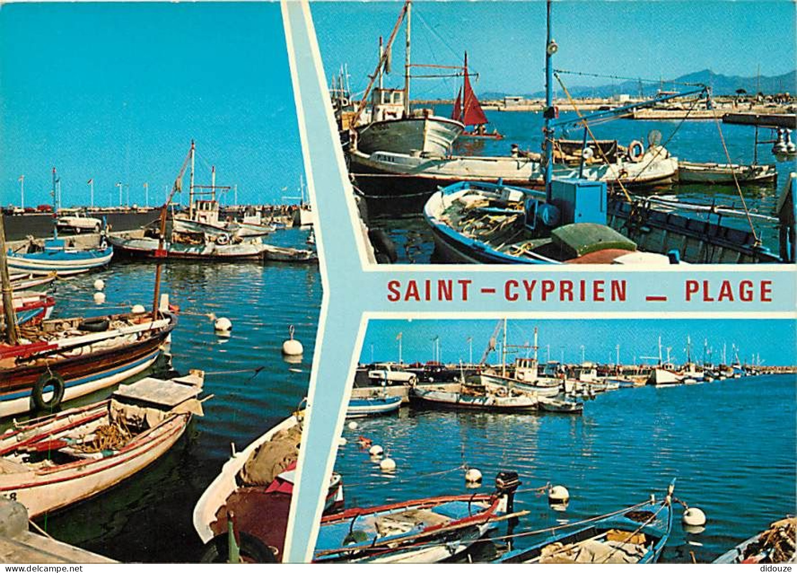 66 - Saint Cyprien - Multivues - Bateaux - CPM - Voir Scans Recto-Verso