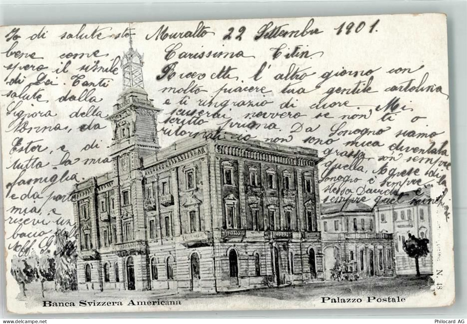6600 Muralto 1901 - Banca Svizzera Palazzo Postale - 10643770