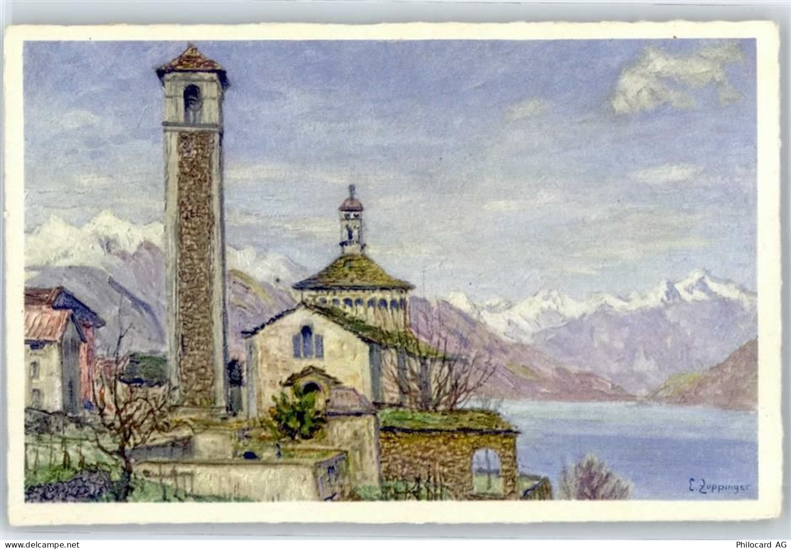 6614 Brissago Künstlerkarte Brissago Madonna del Ponte Zuppinger - 51276172