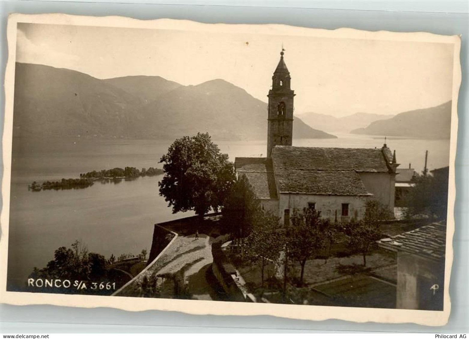 6622 Ronco sopra Ascona Foto AK Kirche - 38057951