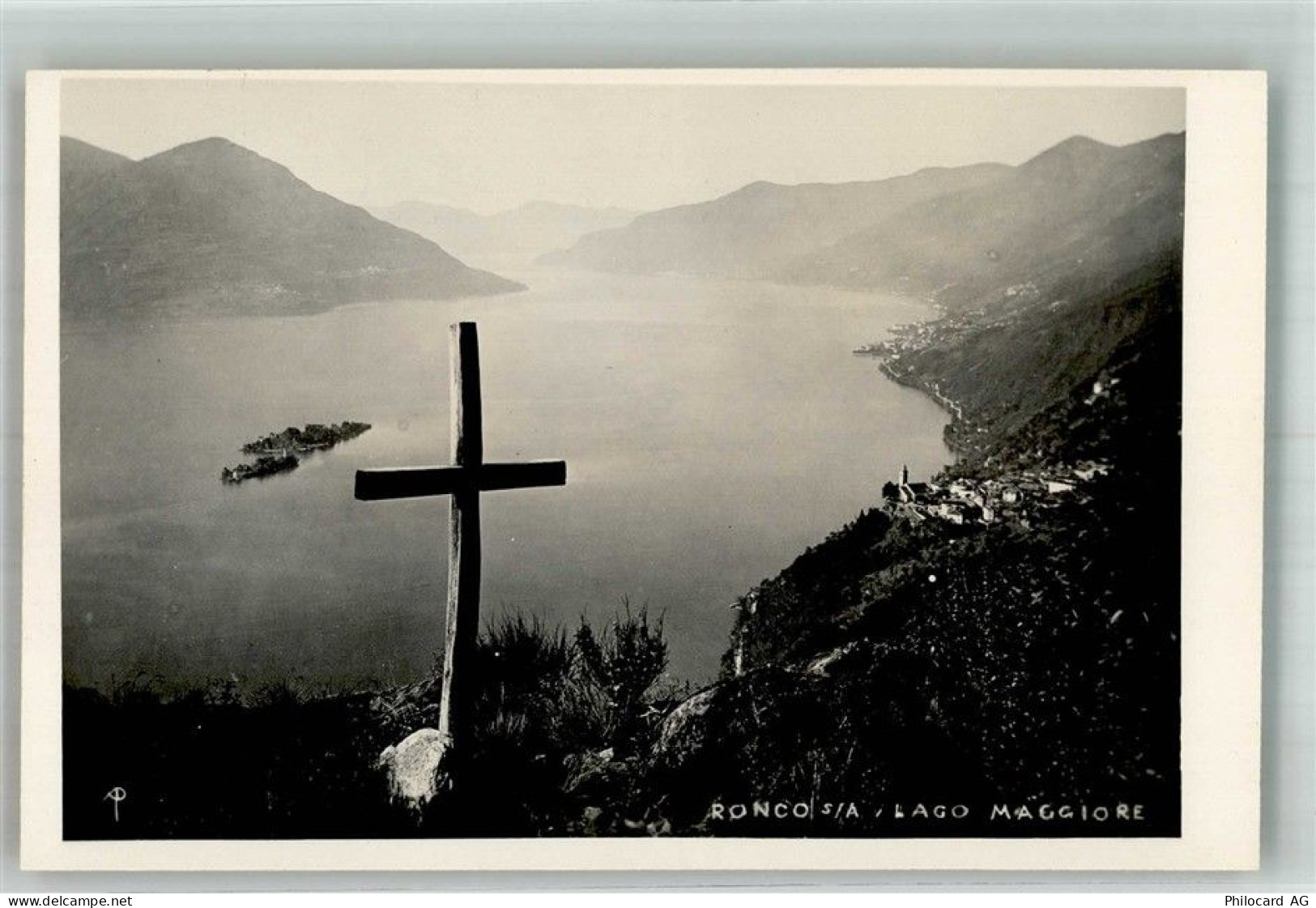 6622 Ronco sopra Ascona Foto AK Ronco Lago Maggiore Kreuz - 38250370