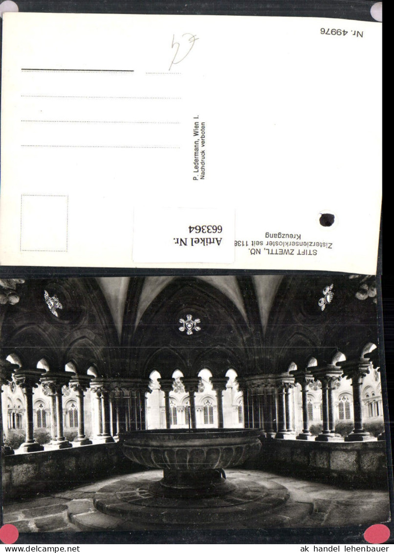663364,Stift Zwettl Zisterzienserkloster Kreuzgang
