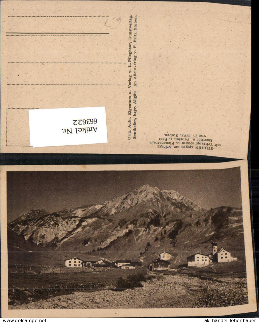 663622,Klösterle Stuben a. Arlberg Trittkopf Flexenstraße