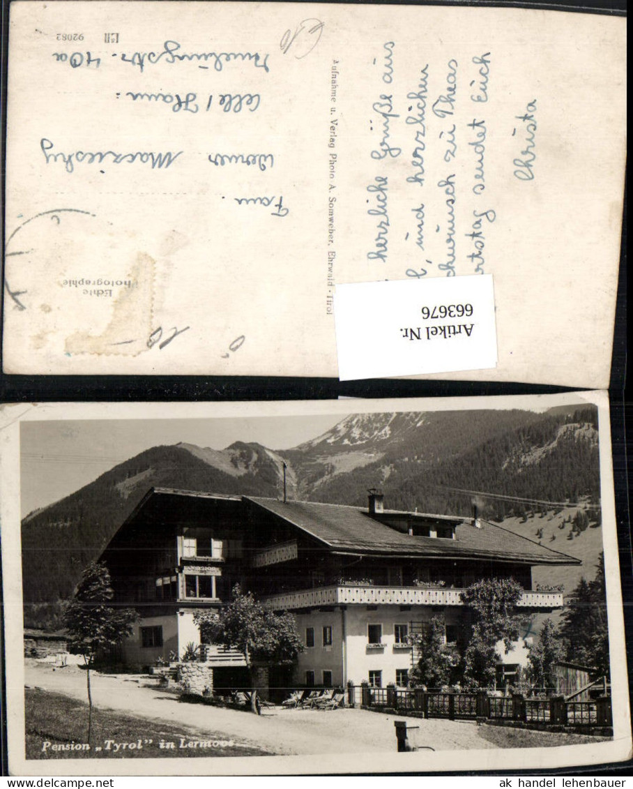 663676,Foto Ak Lermoos Pension Tyrol