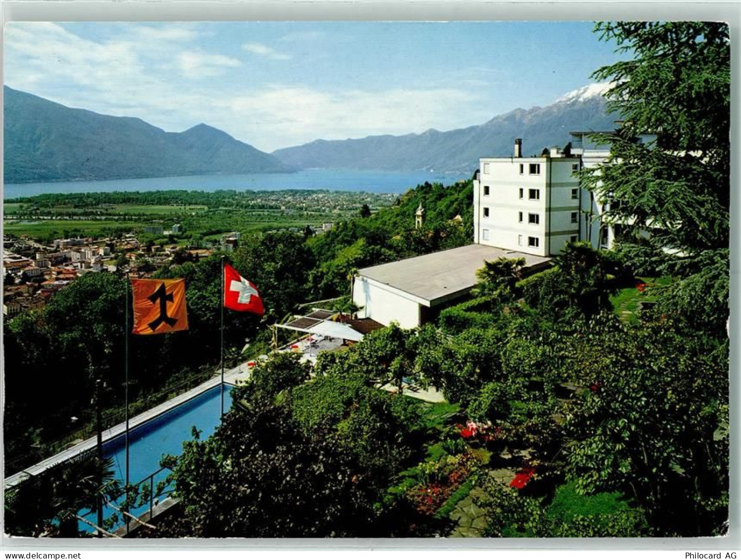 6644 Orselina 1977 - Sicht auf Lago Maggiore Hotel Orselina - 10282269