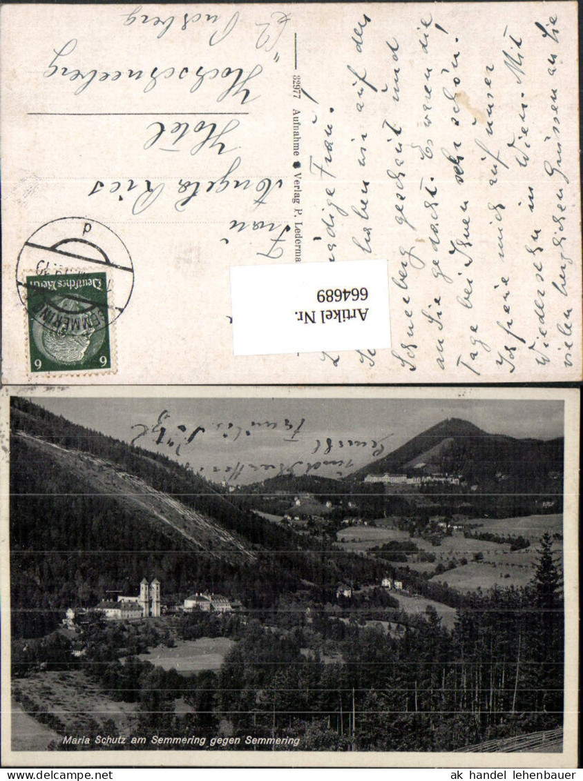 664689,Schottwien Maria Schutz a. Semmering geg. Semmering