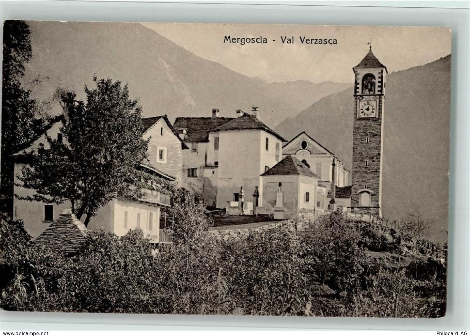 6647 Mergoscia 1916 - Val Verzasca - Turmuhr - 13085779