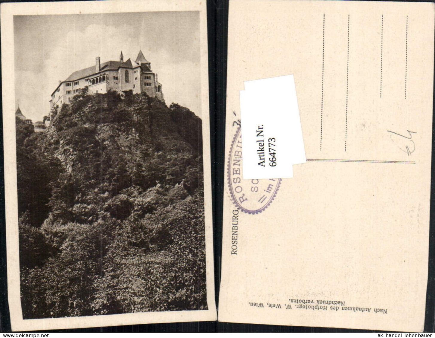 664773,Burg Rosenburg Rosenburg-Mold