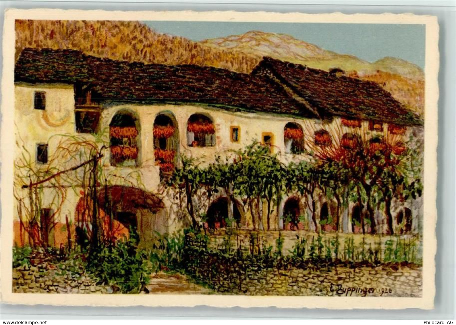 6648 Minusio Künstlerkarte Casa dei Landvogti E. Zuppinger - 11056350