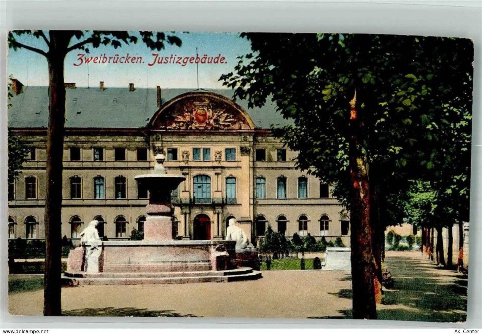 66482 W6660 Zweibrücken , Pfalz 1925 - Justizgebäude - 38262365